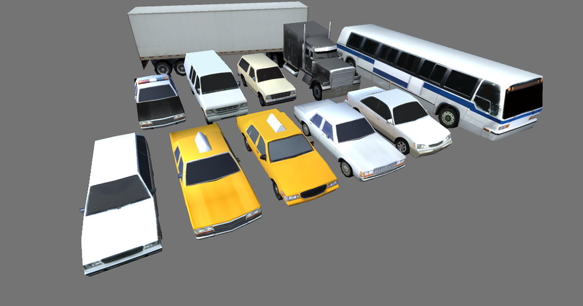 Unity Asset Vehicles UAA - City Props - Vehicles | 3D Land | Unity Asset Store