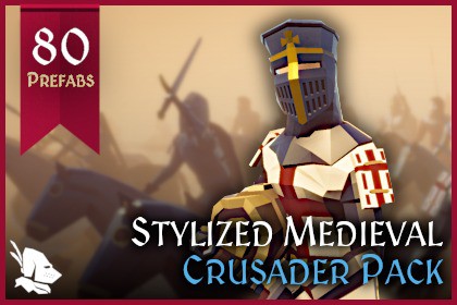 Stylized Medieval Crusaders Pack – Low Poly Characters & Units