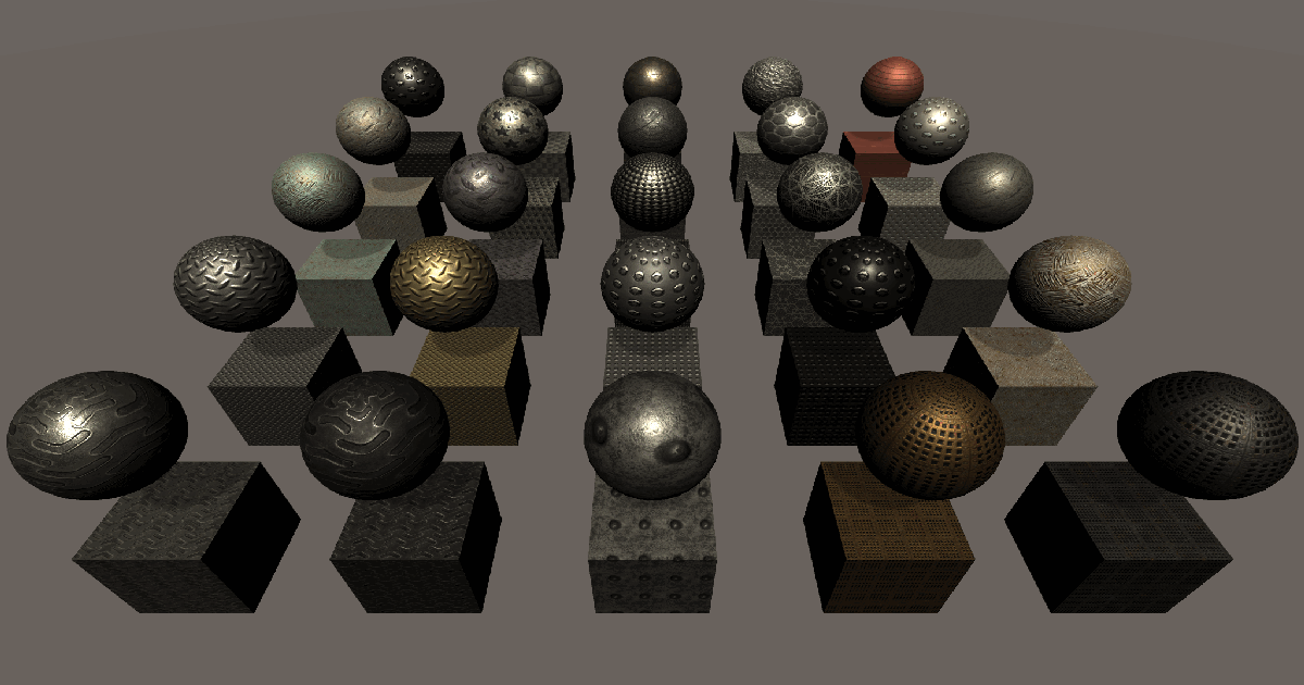 Unity. Check Steel 50 Metal Materials Ready, Volume. 12 | 2D Metals | Unity Asset Store