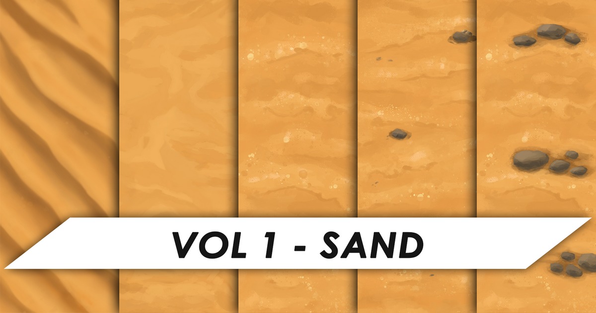 Unity Color Sand Stylized Textures - Vol 1 - Sand | 2D Textures & Materials | Unity ...