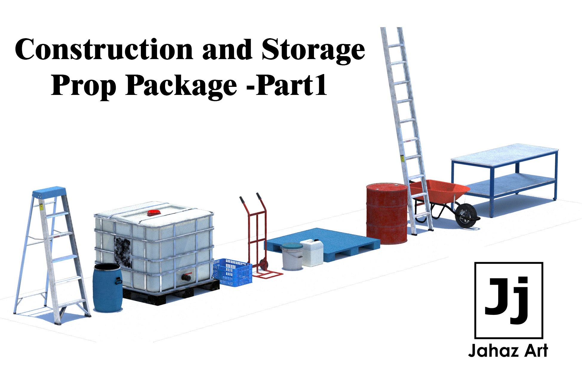 Construction and Storage Prop Package Part1 | 3D Tools | Unity Asset Store