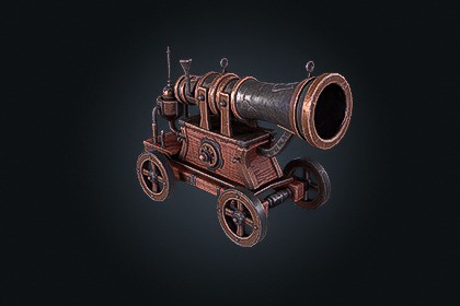 Steampunk Cannon V1 – Fantasy Weapon | Built-In & URP Compatible