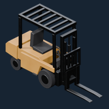 Stylized Industrial Yard - 3D Models & Isometric Sprites