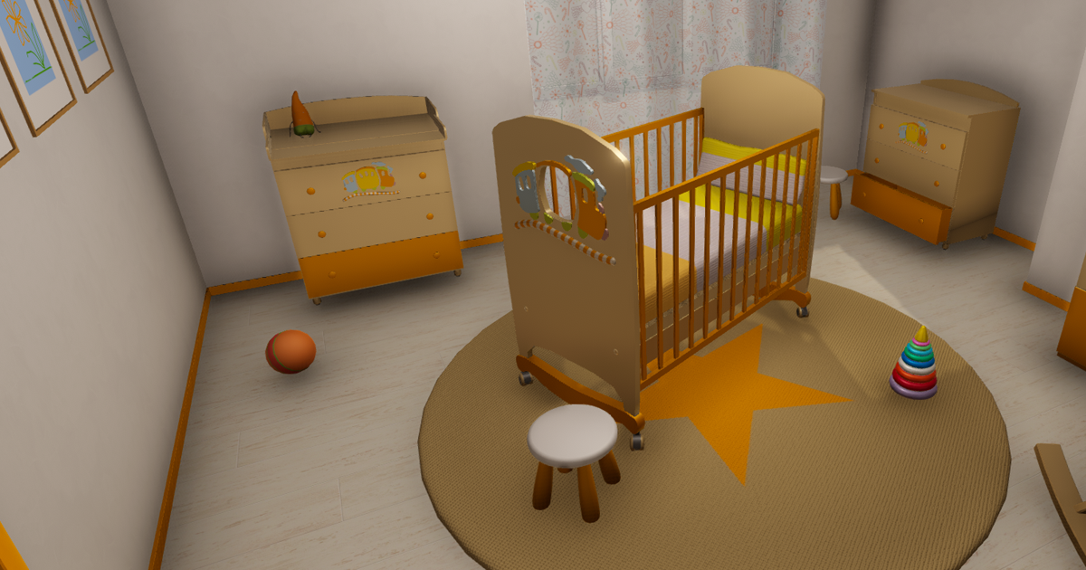 Baby room - props and room | 3D Interior | Unity Asset Store