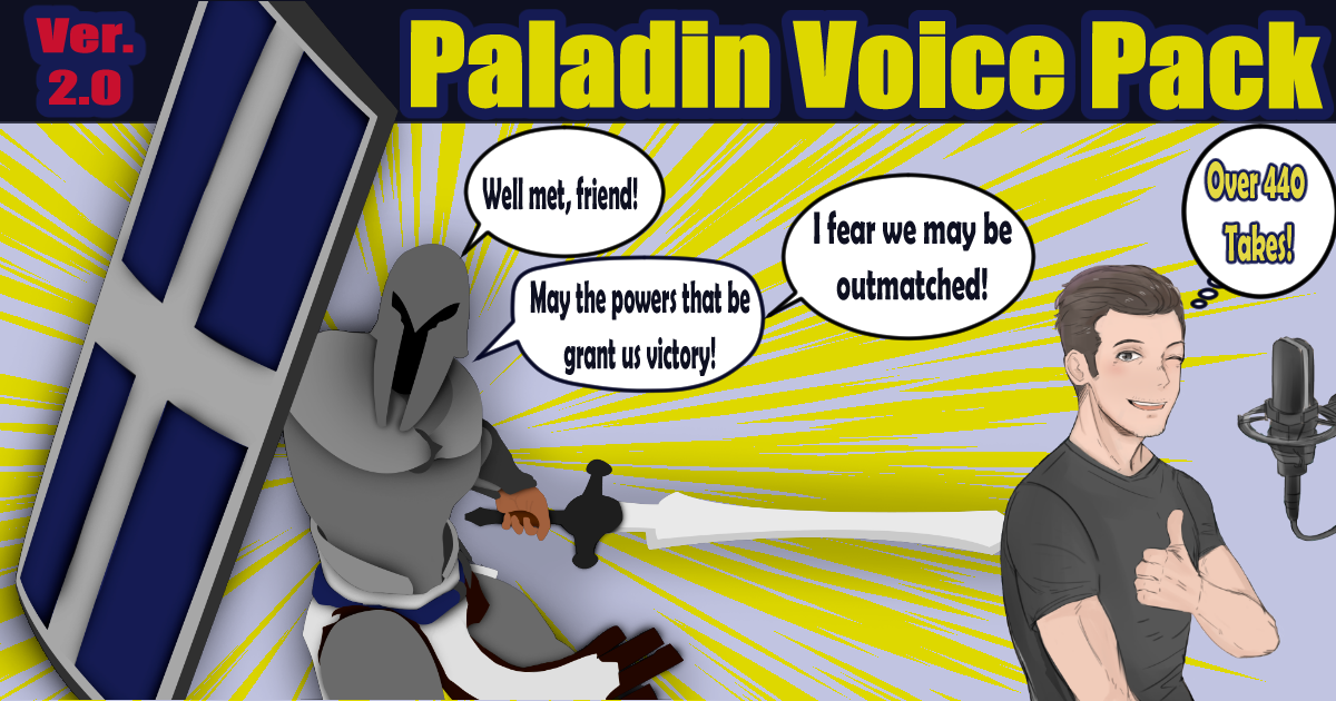 Paladin RPG Voice Pack | Voices Sound FX | Unity Asset Store