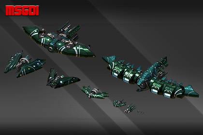Spaceship Alien Ankla Fleet Collection
