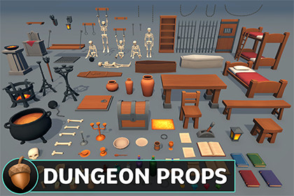 Stylized Dungeon Props