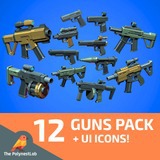 Sci-Fi Low Poly Guns Pack - Sector Delta | Cosmic Retro