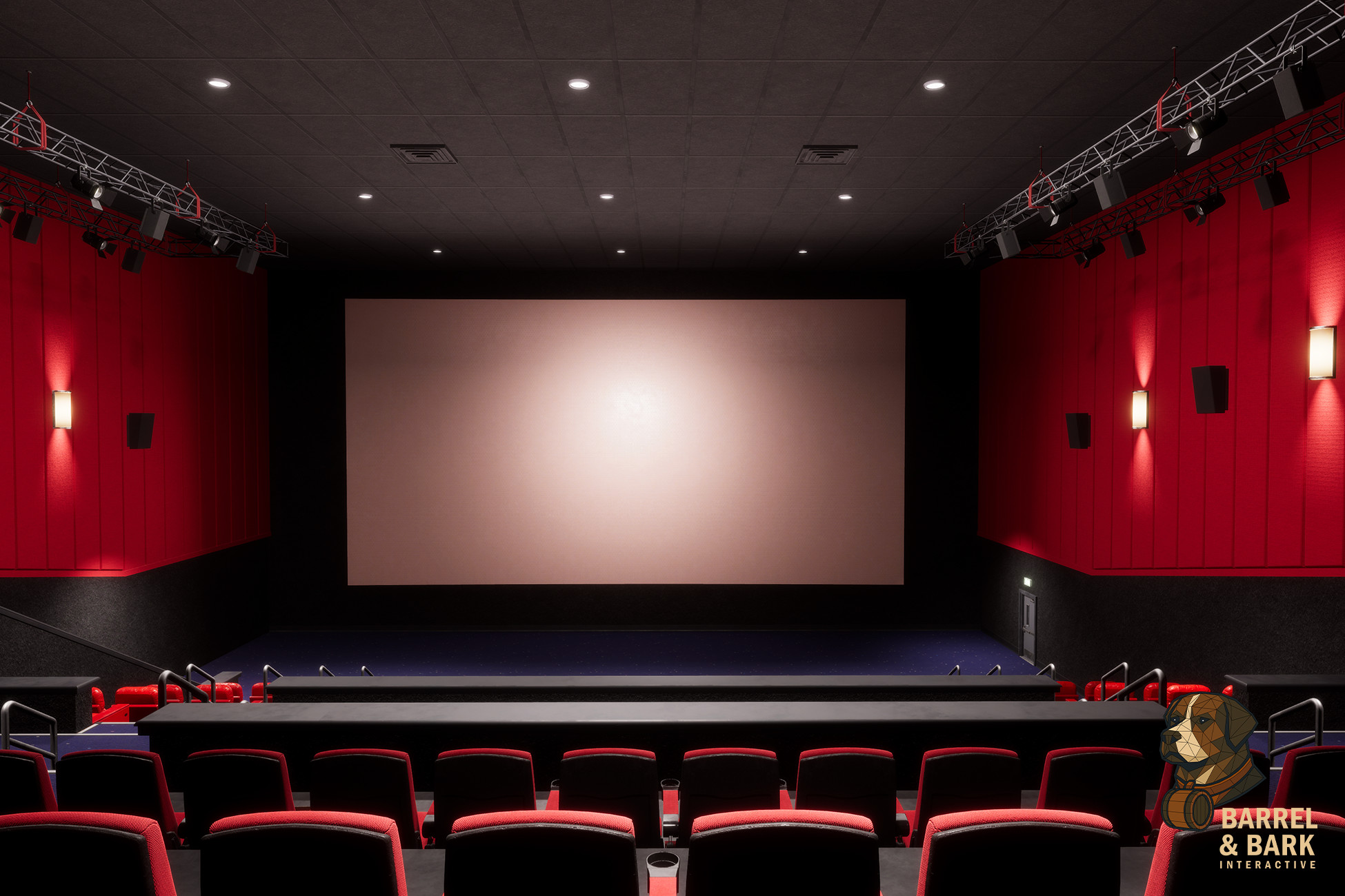 Movie Theatre Scene with Foyer