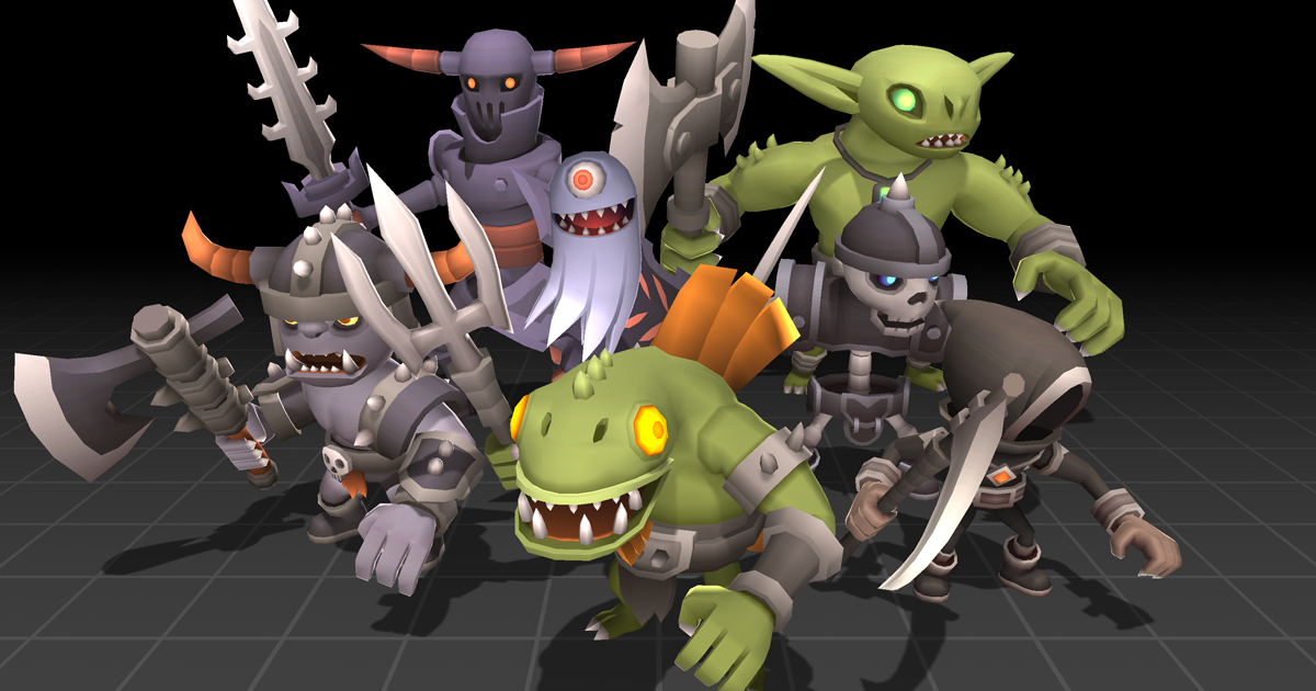 Minions Series - Monsterset 16 | 3D クリーチャー | Unity Asset Store