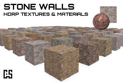 Stone Walls HDRP - texture maps & materials