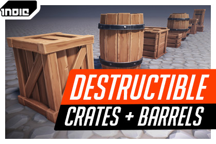Crates & Barrels - Stylized Destructible Props