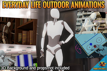 Everyday Life Outdoor animations (Motion Cast#30 Vol.2)
