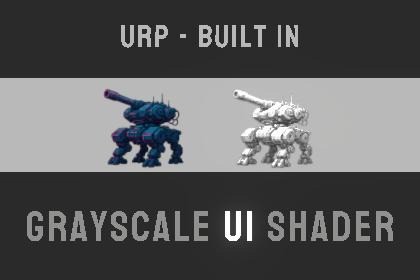 Grayscale UI shader