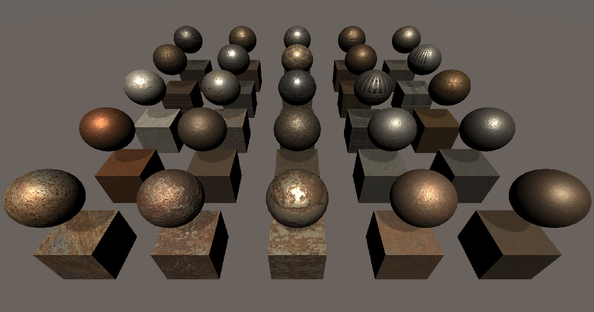 25 Metal Materials Ready, Volume. 6 | 2D Metals | Unity Asset Store