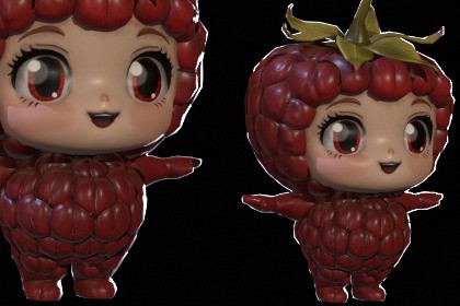 Chibi Fruit Rasberry