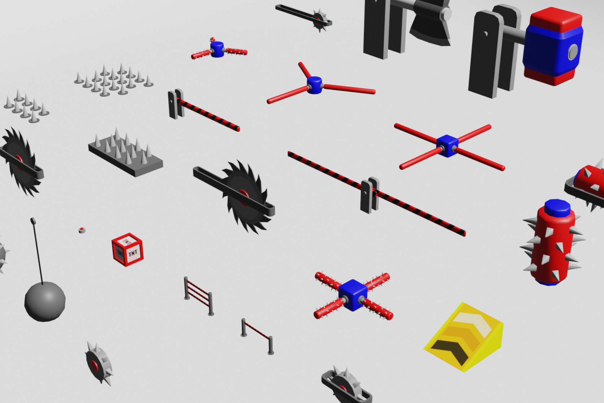 Hyper Casual Obstacle Pack | 3D Props | Unity Asset Store