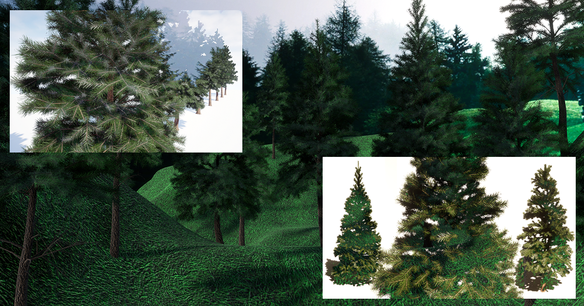 TreesGen04_Conifers01 | 3D Trees | Unity Asset Store