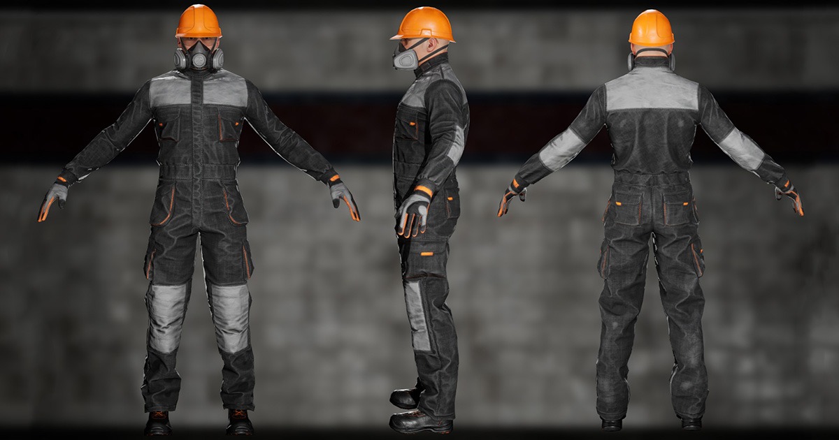 Protection suit 4 Characters Unity Asset Store