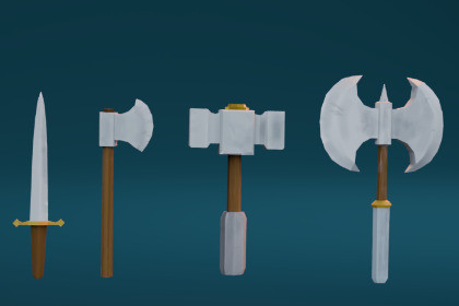Level 1- Warrior Wepon Pack