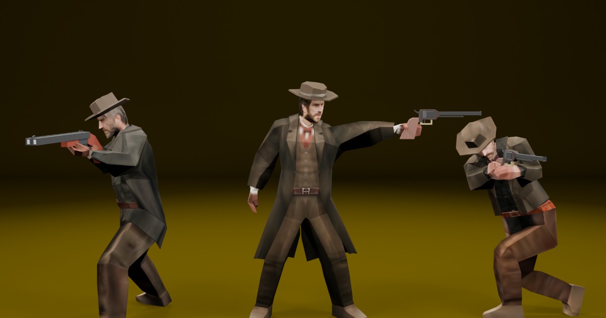 Low Poly Western Starter Pack | 3D Characters | Unity Asset Store