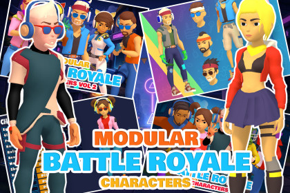 Stylized Battle Royale Characters Pack