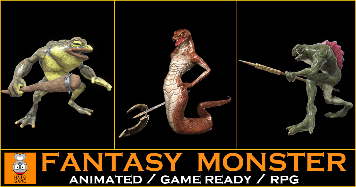 Free Monster Assets Unity 01_Monster Bundle 03 | 3D Characters | Unity Asset Store