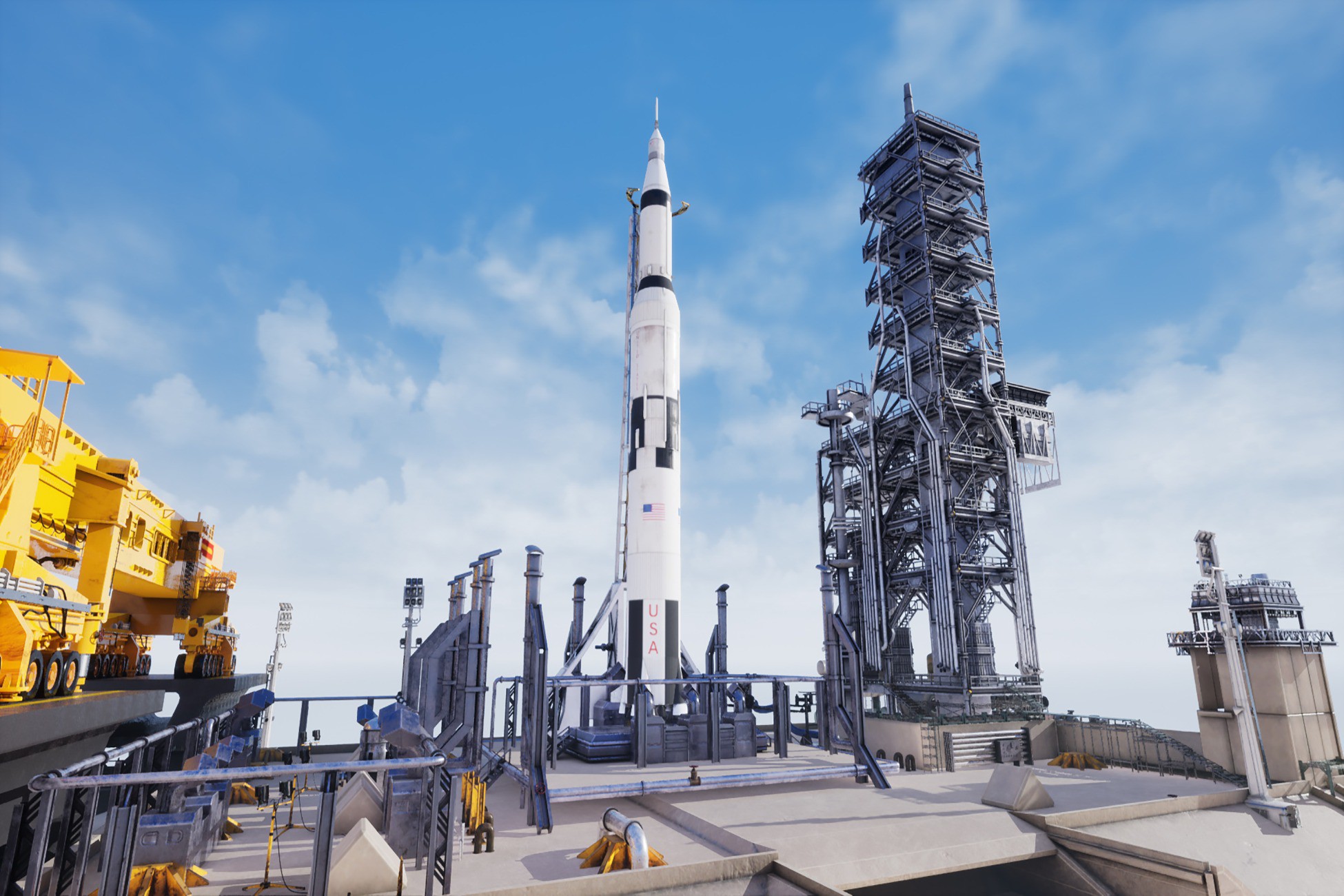 US Rocket Launch / 61+ Assets | 3D Props | Unity Asset Store