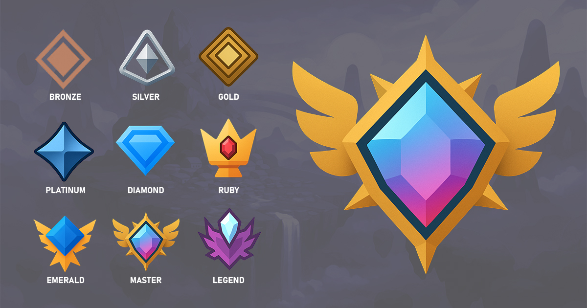 Icons Modern Ranks Modern Rank Badges | 2D Icons | Unity Asset Store
