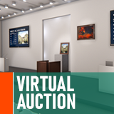 Virtual auction - podium and conference hall