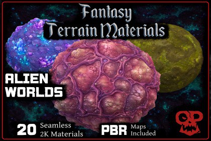 Fantasy Terrain Materials | Alien Worlds