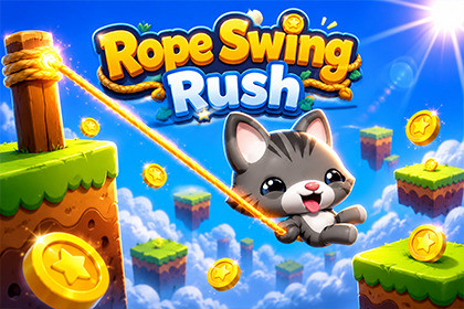 Rope Swing Rush: Hyper Casual Game Template