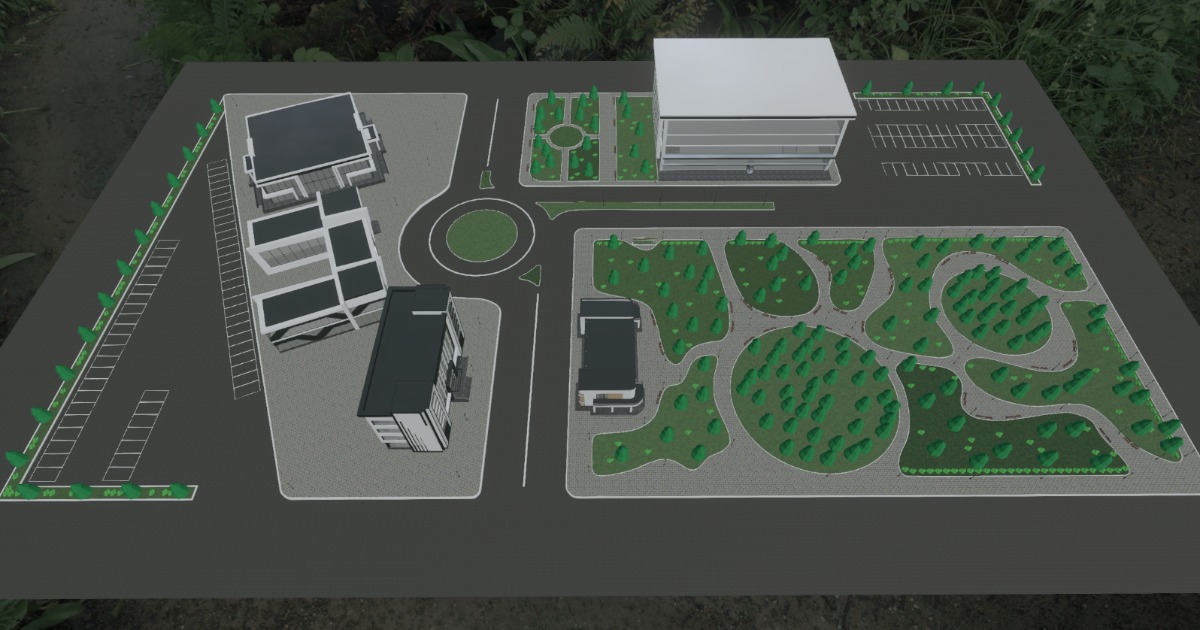 Lowpoly Park and Building Exteriors Pack | 3D Environments | Unity ...