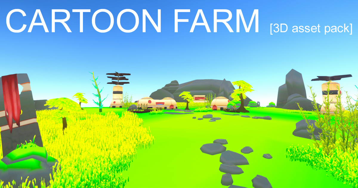 Cartoon Farm 3D pack | 3D Environments | Unity Asset Store