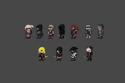 2D Pixel Character Pack – Assassin Class