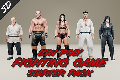 Low Poly Fighter Starter Pack