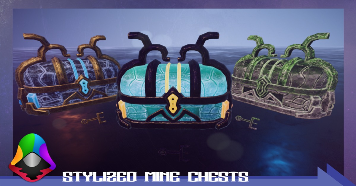 Chest Props Stylized Chests: Mine Chest | 3D Props | Unity Asset Store