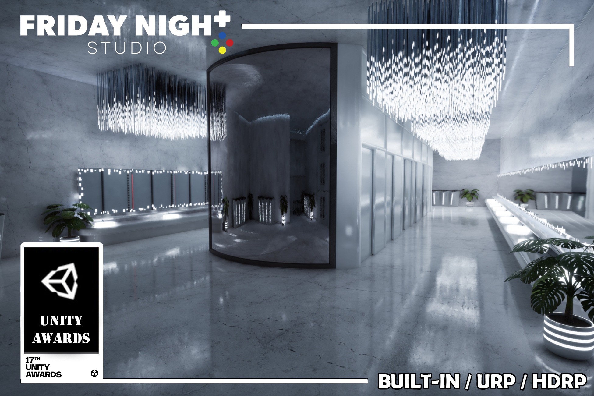 Futuristic Restroom – Sci-Fi Interior | 3D Sci-Fi | Unity Asset Store