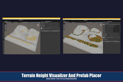 Terrain Height Visualizer And Prefab Placer