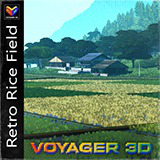 Retro Rice Field