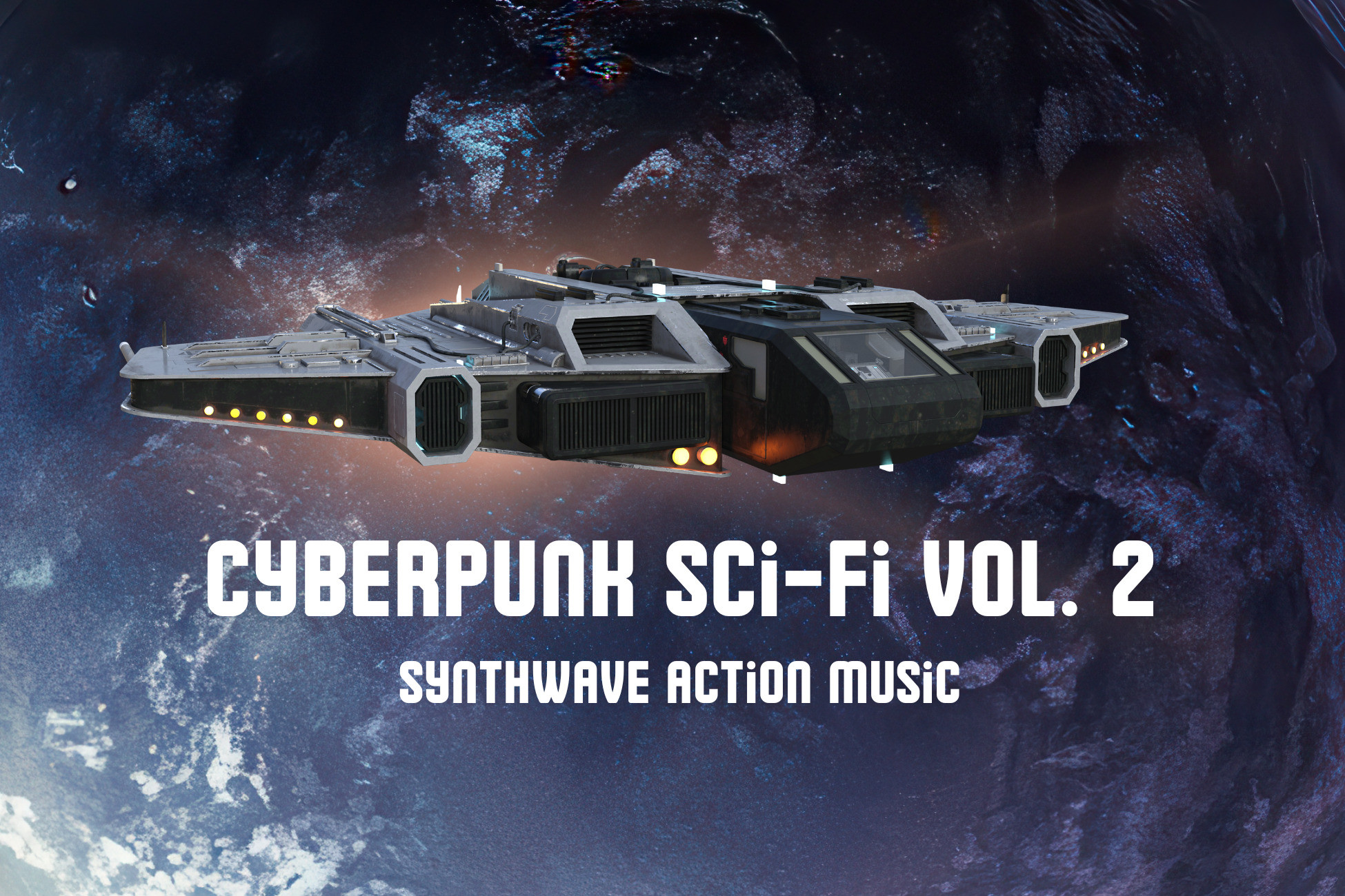Cyberpunk Sci-Fi Vol. 2 Synthwave Action Music Pack 11 Loops