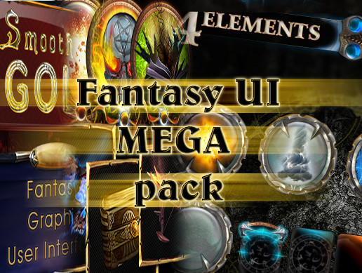 Fantasy GUI Mega Pack | 2D 아이콘 | Unity Asset Store