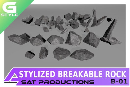 Stylized Breakable Rock