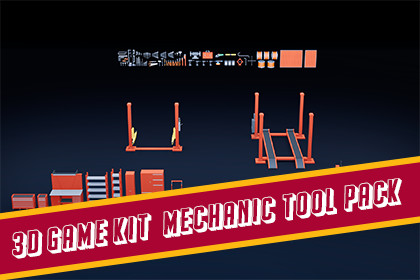 3D Game Kit-Car Mechanic Tool Pack