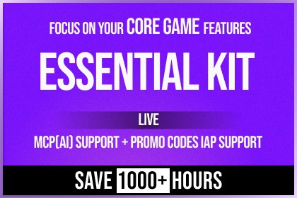 Essential Kit V3 - IAP, Leaderboards, Cloud Save, Notifications, Gallery & More