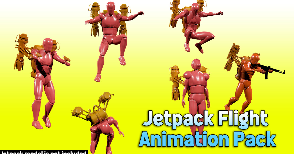 Jetpack Flight Combat Animation Pack | 3D 애니메이션 | Unity Asset Store