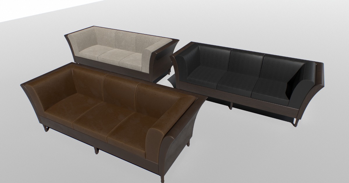 Sofa Set PBR | 3D Furniture | Unity Asset Store