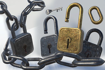 Breakable lock & chain