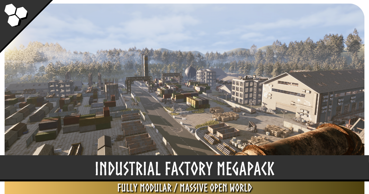 Factory Module Unity Asset Store Industrial Factory (Factory, Warehouse, Industrial Factory, Modular ...