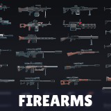 Firearms - Low Poly 3D Models Pack
